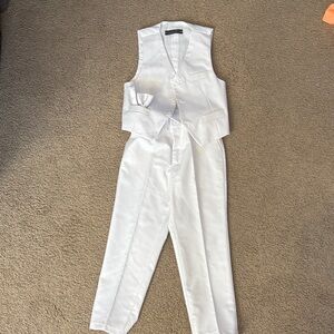 Boys white suit set